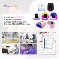 Cloverfei Rose Diamant Rose Lampe À Ongles Vernis À Ongles Sèche Machine Ensemble Haute Poudre 96w Lampe À Ongles