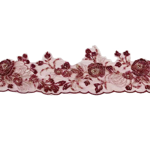 Thiết kế mới 3D Webbing 4-6cm chiều rộng ribbonedge tuyệt đẹp hoa TRIM ren - Product Image 6