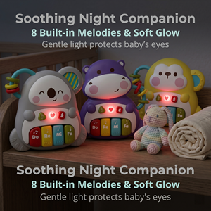 Jouet musical pour bébé, clavier de <span class=keywords><strong>piano</strong></span> en plastique, 18+ mois, 8 gammes, hochet éducatif pour l'apprentissage des tout-petits, cadeau - Product Image 4