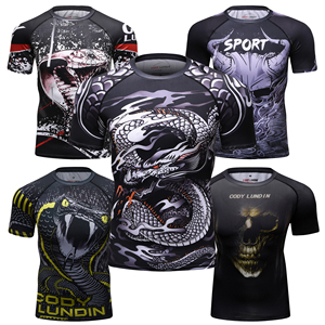 Magliette Sportive Traspiranti ad Asciugatura Rapida in Poliestere e Spandex, T-Shirt con Stampa 3D di <span class=keywords><strong>Spiderman</strong></span> per Uomo - Product Image 6