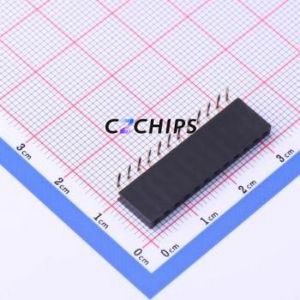 KH-2.54FH90-1X12P-H8.5 Pin Socket Bent Lead Through Hole,P=2.54mm Connector 1x12P 2.54mm Square Hole Right Angle Insert - Product Image 1