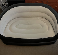 Colchón inflable grueso para interiores y exteriores, cama de aire doble OT6308