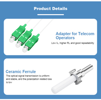 Cable óptico tipo arco de conector rápido plano FAOC para 3G 4G TCP WiFi Cable de caída montaje de campo SC APC para equipo de fibra óptica
