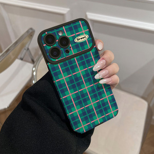 <span class=keywords><strong>Coque</strong></span> de téléphone portable de style britannique, compatible avec <span class=keywords><strong>iPhone</strong></span> 16/15, résistante aux chutes, 17ProMax, vert rose contrasté, <span class=keywords><strong>coque</strong></span> souple - Product Image 1