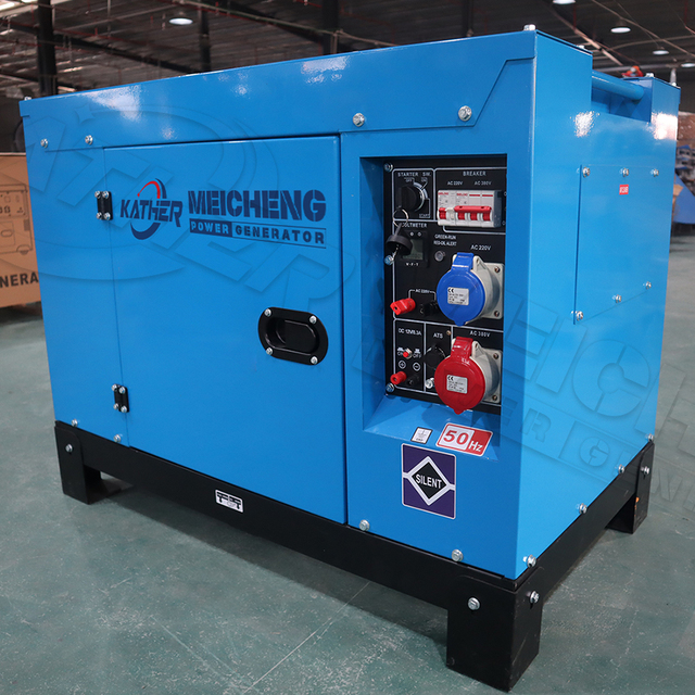 Low Noise Power Plant 8KW 10kw 15kw 16kva 20kva Genset Single Cylinders Diesel Generators Set 1/3 Phase Silent Diesel Generator