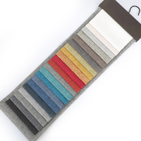 Tissu tissé en polyester 100% Textile teint uni respirant pour canapés et coussins de meubles à Dubaï