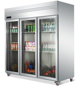 VICTORY KITCHEN Hot Sale Supermarket Equipment Double-Temperature Upright Freezer VCT Model for <b>Snack</b> <b>bar</b> Kitchen Restaurant - Product Image 2