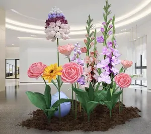 Vv123 fiore di carta di fascia alta da esterno materiale impermeabile fiore Eva vetrina per lo Shopping Malldoor testa gigante decorazione floreale