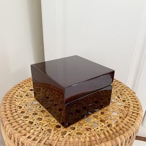 Caja de Reloj de Madera Sólida Cuadrada, Ecológica, de Lujo, con Logotipo Personalizado de Fábrica, con Acabado Pintado, de una Sola Ranura - Product Image 4