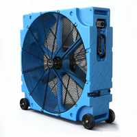 Ventilateur à tambour industriel haute vitesse de 24 pouces, grand ventilateur à tambour en plastique pour applications de ventilation commerciale