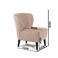 Ensemble de chaises de salon inclinables en tissu personnalisées pour salon, maquillage en extérieur, chambre, appartement, salle à manger, style loisirs