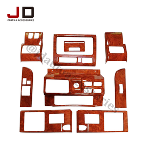 JD AUTO 랜드크루저 70 시리즈(FJ70/FJ76/FJ79) 2024-2026 클래식 스타일 표준형용 신형 레드 고품질 원목 인테리어 키트 - Product Image 6