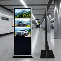 Écran LCD vertical autonome avec écran tactile, lecteur publicitaire pour affichage numérique en métro en intérieur