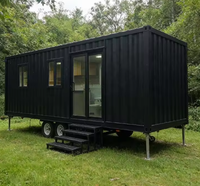 Maison préfabriquée mobile à panneaux sandwich sur roues - Portable et amovible pour utilisation en camping-car, hôtel ou magasin