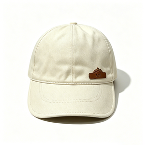 Unisex Soft Cotton Common Dad Hat Custom ACE <b>Mountain</b> Leather Patch Dad <b>Cap</b> Outdoor UV Protection Unstructured Letter - Product Image 5