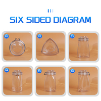 Bocaux de stockage en plastique PET transparents et scellés de 1080 ml et 1660 ml avec couvercle à vis