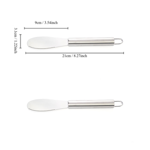 Couteau à beurre dentelé, couteau à <span class=keywords><strong>fromage</strong></span>, outil de cuisine certifié FDA LFGB pour restaurant et hôtel - Product Image 3