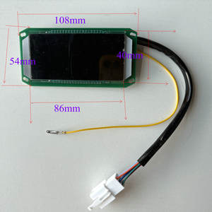 แผงควบคุมหน้าจอ LCD สี48V-96V ระดับแบตเตอรี่/ความเร็ว/แสงสำหรับสกู๊ตเตอร์ไฟฟ้าจักรยานสามล้อชิ้นส่วน DIY - Product Image 2