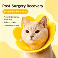Collier de récupération pour chat, collier égyptien souple anti-léchage, pour la cicatrisation des plaies, coussin de protection pour le cou, pour chatons et chiots