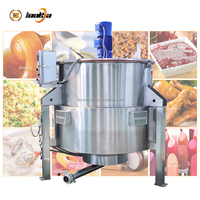 Marmite de mélange industrielle 1000L à double enveloppe avec agitateur rotatif pour sirop, confiture, crème, sauce, pâte de fruits