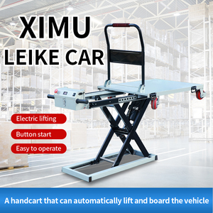 Gunting troli portabel tipe gunting pengangkat kecil Flatbed elektrik hidrolik pengangkat kargo penanganan artefak - Product Image 4