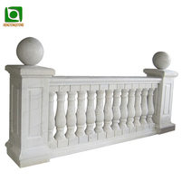 Balustrades en granit d'extérieur bon marché, piliers en pierre pour balcon, rampes d'escalier en pierre d'extérieur
