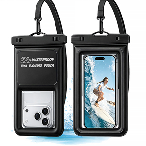 Nouvelle conception de sac de téléphone étanche en PVC, pochette flottante pour sports nautiques, natation, surf, paddle board, kayak, étui pour iPhone - Product Image 1