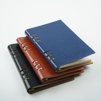 Carnet de notes A5 en cuir PU personnalisé avec logo imprimé UV, rechargeable, idéal pour les réunions d'affaires et comme cadeau d'entreprise