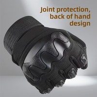 Gants tactiques mi-doigts SENROY pour hommes, forces spéciales, sports de plein air, moto, antidérapants, séchage rapide, polyester