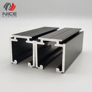 Giá tốt nhất thiết kế hiện đại 6063 cấp hợp kim nhôm vô hình treo đường sắt cửa trượt hướng dẫn theo dõi tùy chỉnh kích thước và độ dày - Product Image 5