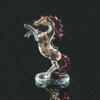 Statuette d'animal faite à la main la plus vendue, décoration d'intérieur, modèle de cheval, trophée en verre et cristal
