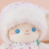 Boneka Domba Keriting Kawaii Grosir, Mainan Boneka Domba Pink Putih, Hadiah Pasangan & Persahabatan, Dekorasi Rumah, Hadiah Anak