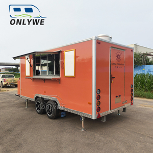 ONLYWE Camion à pizza <span class=keywords><strong>Voiture</strong></span>-restaurant entièrement équipée <span class=keywords><strong>Voiture</strong></span>-restaurant en acier inoxydable Remorque pour crème glacée Remorque pour crème glacée - Product Image 3