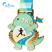 Médailles personnalisées de marathon virtuel 7K, médailles de course amusante, médailles de course à pied, médailles de finisseur, médailles personnalisées de course 7K