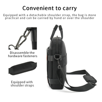 CoolBELL Sac à bandoulière imperméable de haute qualité et tendance pour ordinateur portable 15,6 pouces avec fermeture éclair et poignée confortable pour hommes