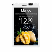 Disesuaikan otomatis dinamis tampilan toko belanja sayuran buah Harga layar tunggal rak elektronik label ESL LCD dengan perangkat lunak