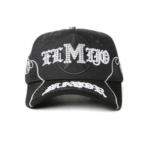 Nouvelle Casquette de Baseball en <span class=keywords><strong>Daim</strong></span> à 5 Panneaux avec Logo Brodé 3D et Strass, Visière Courbe, Gorras G5, Broderie Personnalisée ABZ BAEZ - Product Image 4