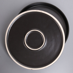 EKA Vajilla Moderna de Gres Porcelánico Mate Negro para Restaurante y Hotel, Platos para Ensalada y Filete - Product Image 5