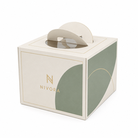 Cajas para Pasteles de Cartón Reciclable Ecológicas Personalizadas con Asas, Diseño Plegable, Ventanas para Mascotas, Acabado Mate