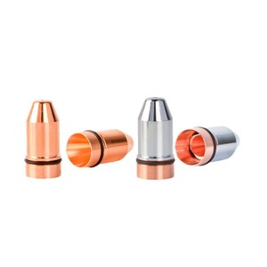 Boquilla de Corte por Láser de Fibra Jiaqiang, Cabeza de Bala E, Capa Única, Doble Tuerca de Bloqueo, Cobre de 1.0 mm, Longitud de 15-22 mm - Product Image 1