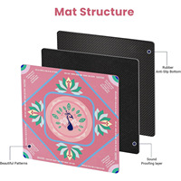 Tapis de mahjong américain classique, tapis de table portable avec sac de rangement pour les fêtes en famille