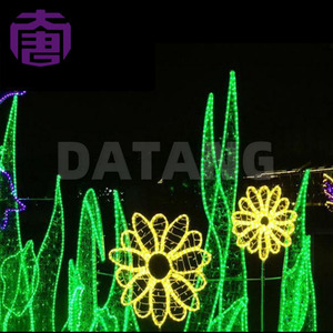 ไฟประดับตกแต่งดอกไม้คริสต์มาส LED RGB สีสันสดใส สำหรับตกแต่งสวนในเทศกาลกลางแจ้ง - Product Image 6