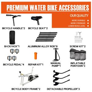 <span class=keywords><strong>Vélo</strong></span> aquatique pliable préféré avec cadre moulé intégré, pontons faciles à installer, <span class=keywords><strong>vélo</strong></span> à pédales aquatique - Product Image 5