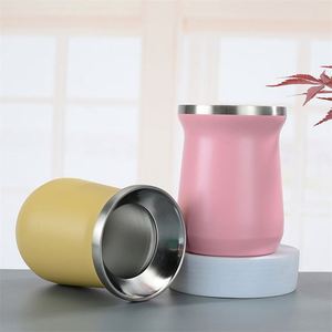 Meilleure Vente Tasse à Café et Thé Mate 8oz en Acier Inoxydable Isotherme Sous Vide pour Camping, Portable et Écologique - Product Image 3
