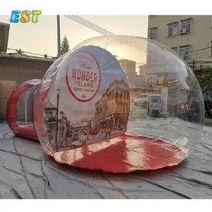 中国工厂供应商pvc 3米4米5米充气雪球照相亭户外宣传活动