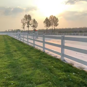 รั้วฟาร์มไวนิลพีวีซีพลาสติกไวนิล3รางป้องกันรังสียูวีรั้วฟาร์ม - Product Image 3