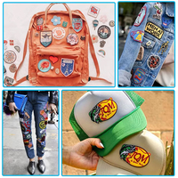 Gros dessin animé animal personnage broderie fer sur patch personnalisé de haute qualité brodé logo patchs pour vêtements chapeaux sacs