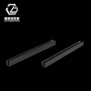 โปรไฟล์อะลูมิเนียมรูปตัวยู ยี่ห้อลูฮู สำหรับยึดกระจก ช่องขนาด 10 มม. - Product Image 1