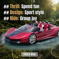 Combo Voiture et Jet Ski Commerciaux 2026 |   Bateau à moteur haute puissance et durable pour location dans les parcs aquatiques
