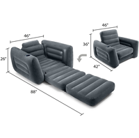Canapé gonflable pliant robuste chaise de canapé gonflable simple pour adultes canapé d'air extérieur pour camping pique-nique plage voyage